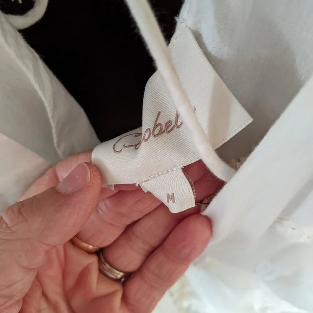Cleobella White Eyelet V-Neck Midi Dress - Picture 11 of 16